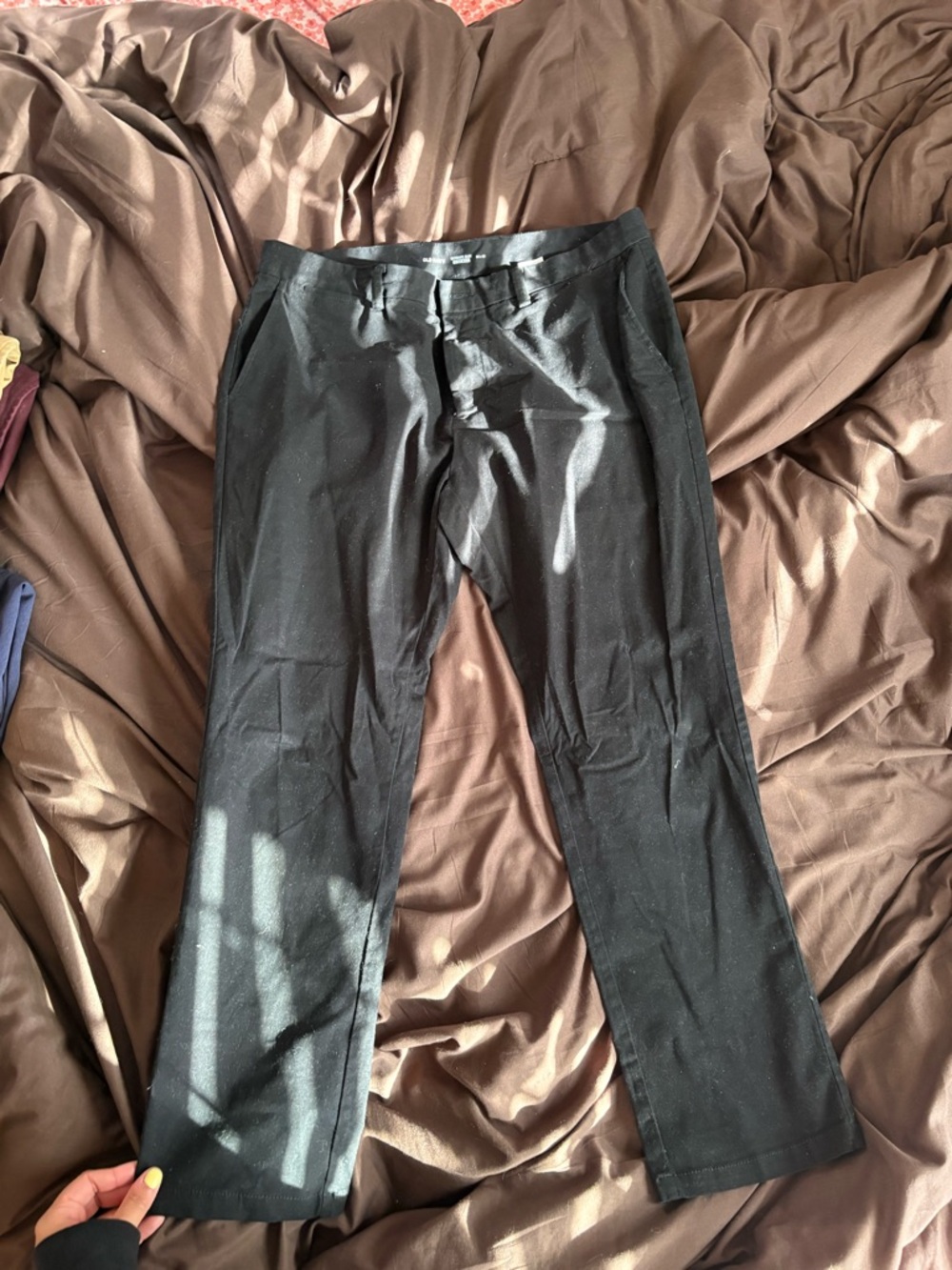 Men's Black Dress Pants - Classic Straight Fit